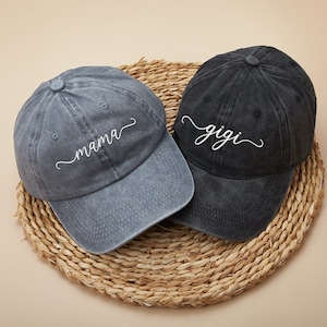 Personalized Grandma, Mama, Gigi, Grandma, Mommy, Nana Baseball Cap, Personalized Gifts, Custom Vintage Embroidered Hat, Unisex Baseball Cap
