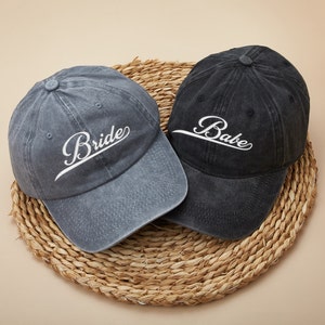 Bride & Babe Baseball Hats: Bachelorette Party Wedding Gifts, Bridal Shower Baseball Cap