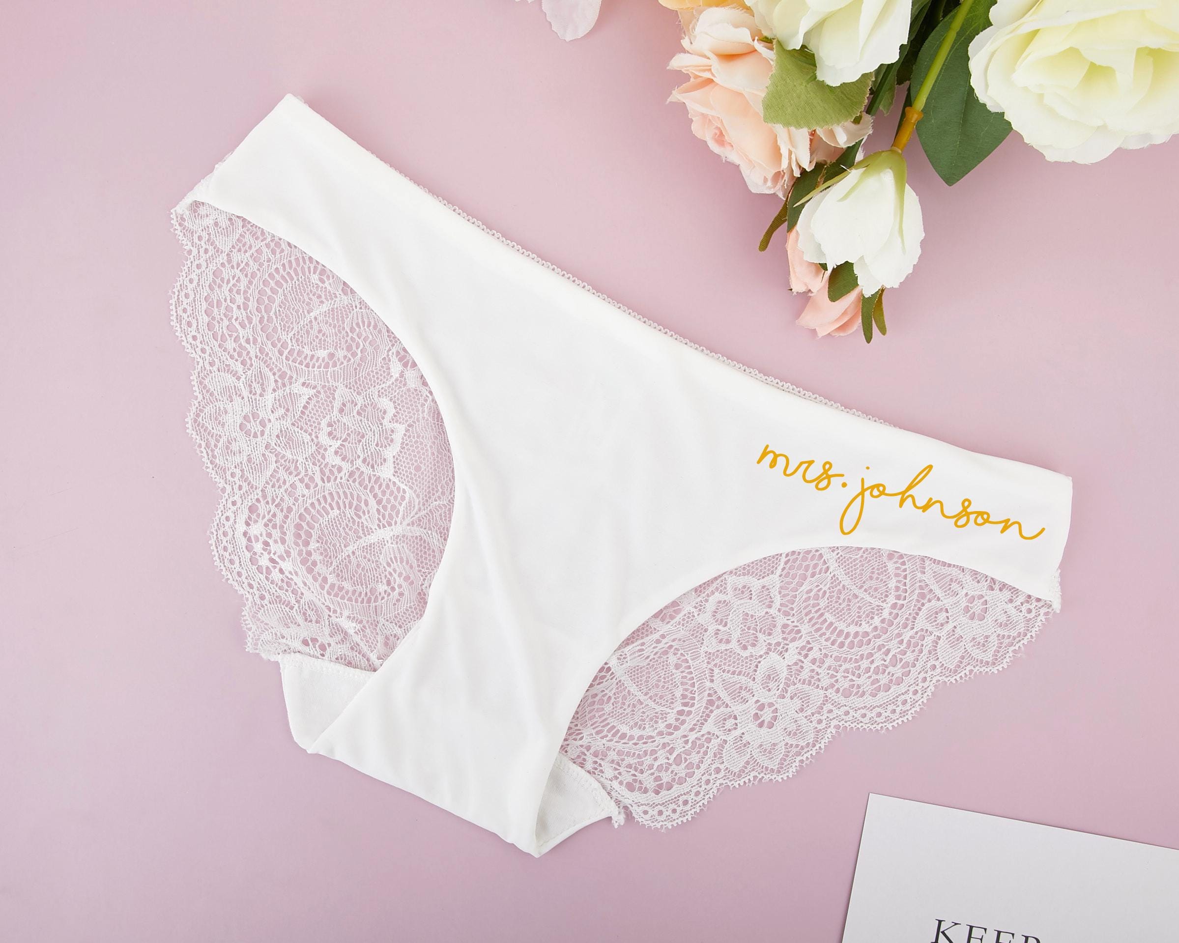 Personalized Gifts for Bride, Bride Underwear, Women Underwear, Bridal Shower Gifts, Bachelorette Party Favors, Bride Gifts, Wedding Gifts