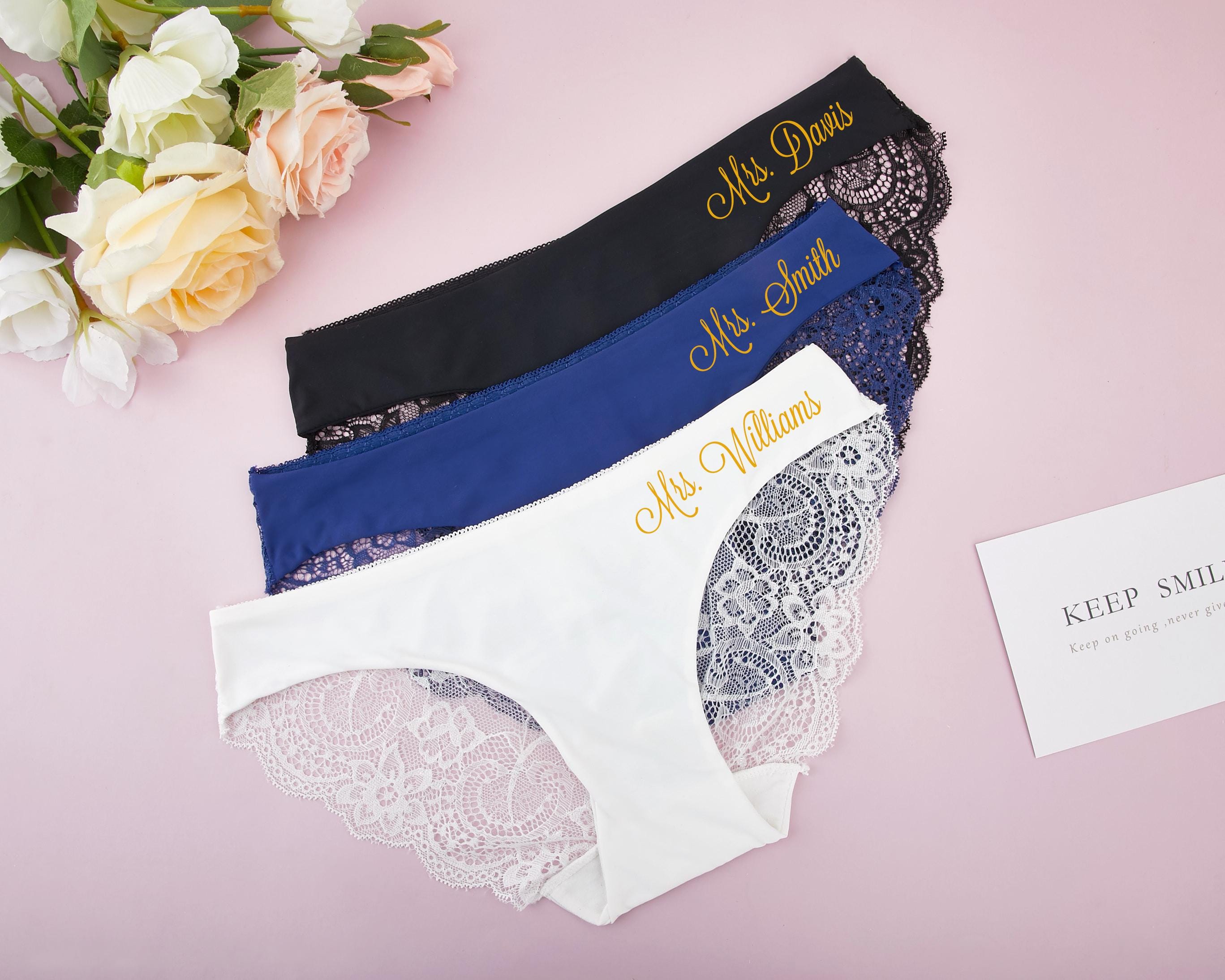 Personalized Gifts for Bride, Bride Underwear, Women Underwear, Bridal Shower Gifts, Bachelorette Party Favors, Bride Gifts, Wedding Gifts