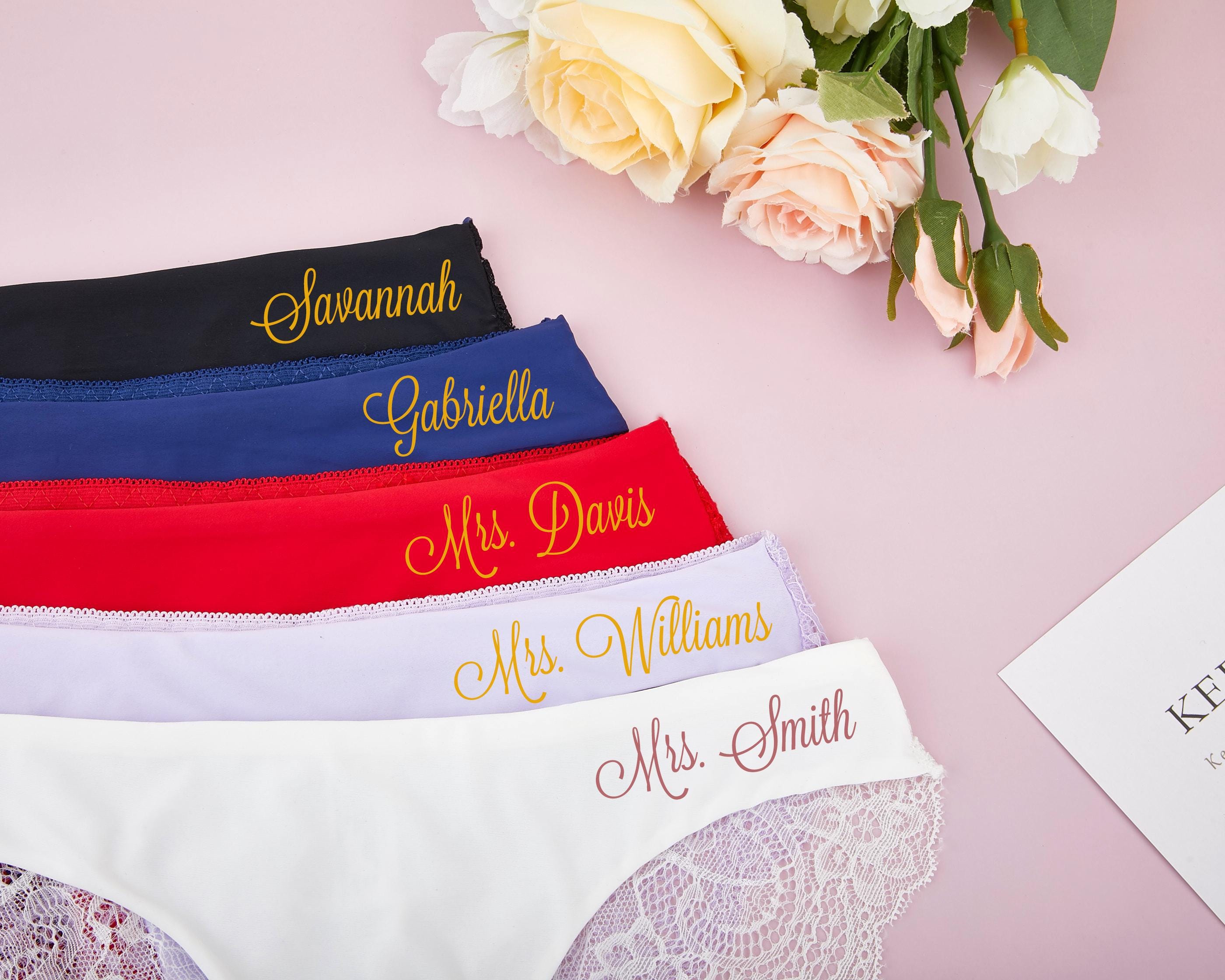 Personalized Gifts for Bride, Bride Underwear, Women Underwear, Bridal Shower Gifts, Bachelorette Party Favors, Bride Gifts, Wedding Gifts