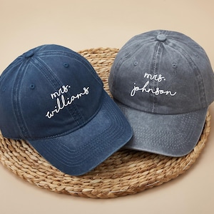 Mrs. Last Name Hat,Engagement Gift,Future Mrs Gift,Bride Hat,Bride to Be Gift,Bridal Shower Gift for Bride,Custom Wedding Hat,Honeymoon