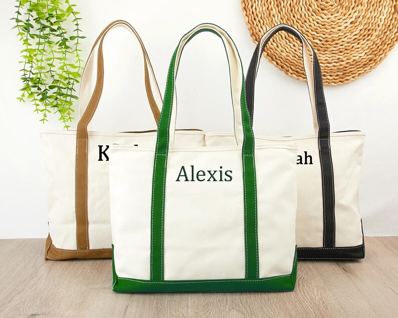 Custom Logo Canvas Tote Bag: Personalized Text Gift - Etsy UK