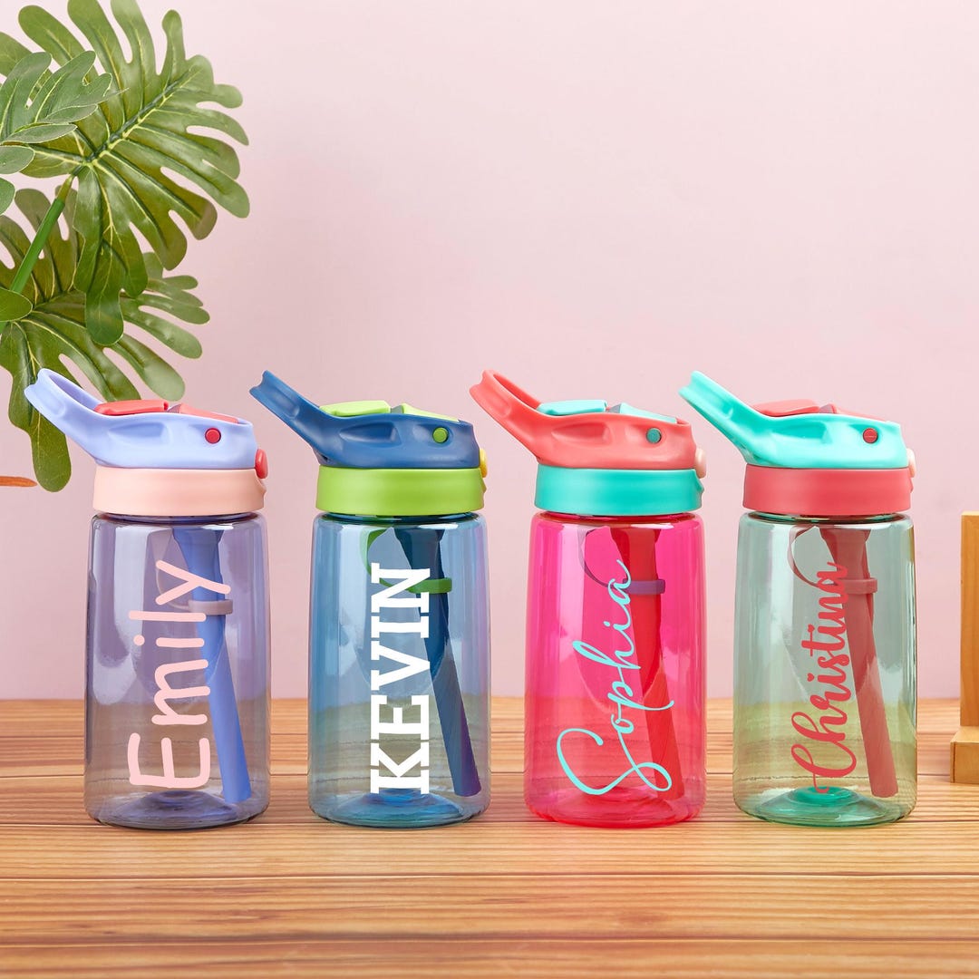 Personalized Kids Water Bottle: 14oz Leak-proof Custom Name Cup - Etsy