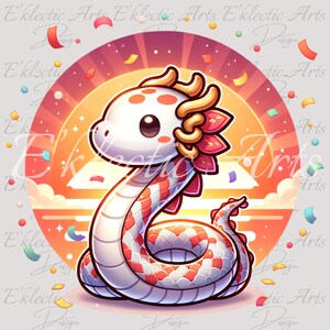 Cute Chinese Snake Dragon 2025 PNG, Sublimation Design Digital Download, PNG Instant Download, Shirt Design Download, year of the snake png