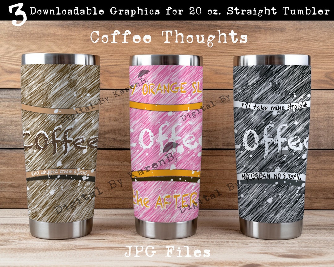 20 oz Engraved Drink Coffee Be Happy tumbler main image 0