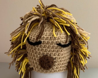 Crochet Lion Hat