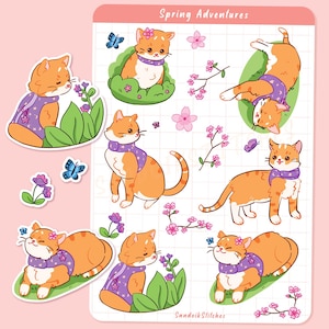 Spring Adventures Wasserfester Stickerbogen