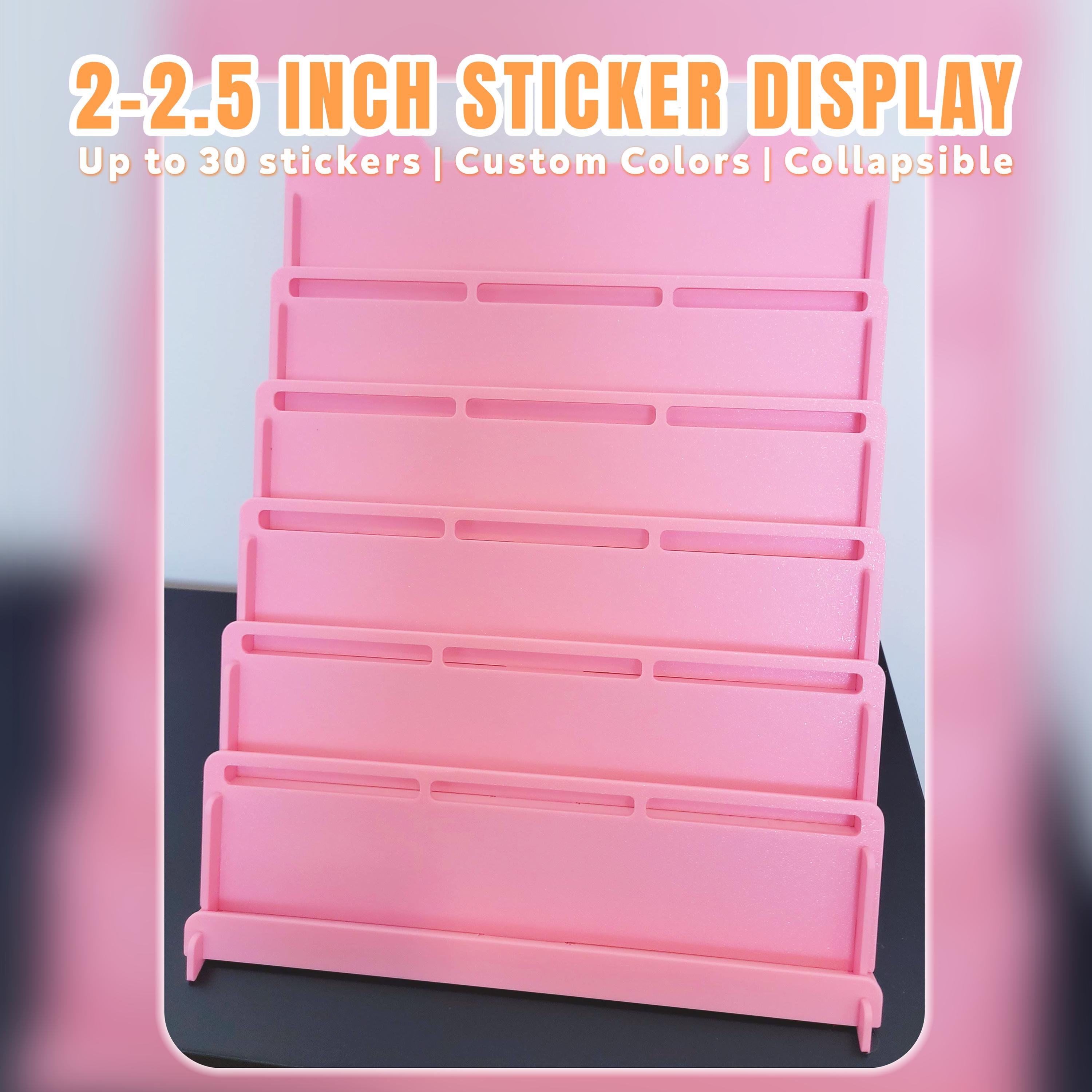 2-2.5 Inch Sticker Display Stand Tiered Custom Brand Color