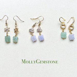 Jadeite Jade Earrings Jewelry Gift for Her Natural Burmese Type A Highly Translucent Icy Jadeite 925 Sterling Silver Wealth & Prosperity