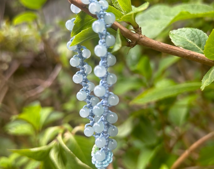 Jadeite Jade Bracelet Jewelry Gift for Her 100% Genuine High Quality Icy Type A Jadeite Leafy Vine Knotted Handmade in CANADA Gift