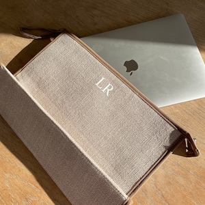 Personalizado lona zip grande documento titular caso portátil bolsa de embreagem saco de maquiagem organizador divisor saco de noite maleta férias