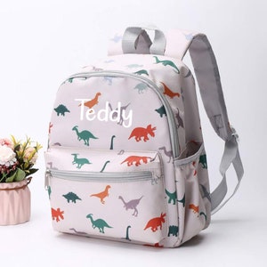 Sac à dos personnalisé pour enfants, garçons et filles, sac à dos pour tout-petit, bagage à main de voyage, maternelle, maternelle, sac d'école, préscolaire, tracteur, dinosaure