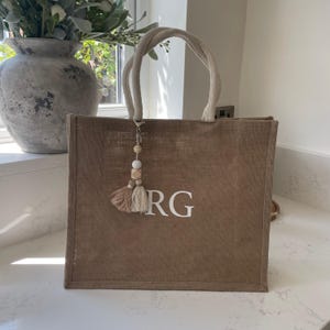 Personalisierte Platz Jute Quaste Schulter Strand Shopper Große Tote Strand Anfang Handgepäck Flugzeugtasche Kundenspezifische Poolbeuteltasche Urlaub