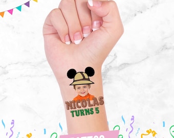 Tatuaggi Mickey Safari, Mickey Safari, Compleanno Mickey Safari, Festa Safari, Articoli per feste Safari, Regali Safari, Compleanno Boy Scout, Topolino