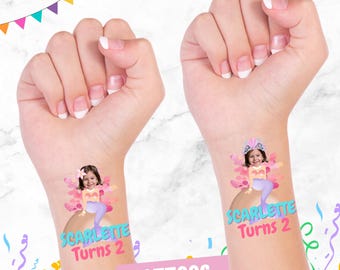 Mermaid Temporary Tattoos: Under The Sea Party Favors