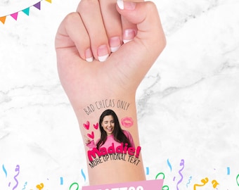 Bachelorette Party Face Tattoos: Groom & Bride Team Temporary Tattoos