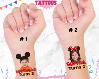 Minnie Tattoos, Mickey Tattoos, Mickey Birthday, Minnie Birthday, Minnie Party, Mickey Party, Minnie theme, Mickey Theme, Mickey, Minnie