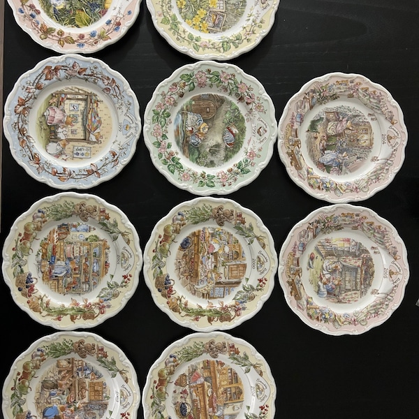 Assiette simple Royal Doulton Brambly Hedge « 1996 - 2005 »