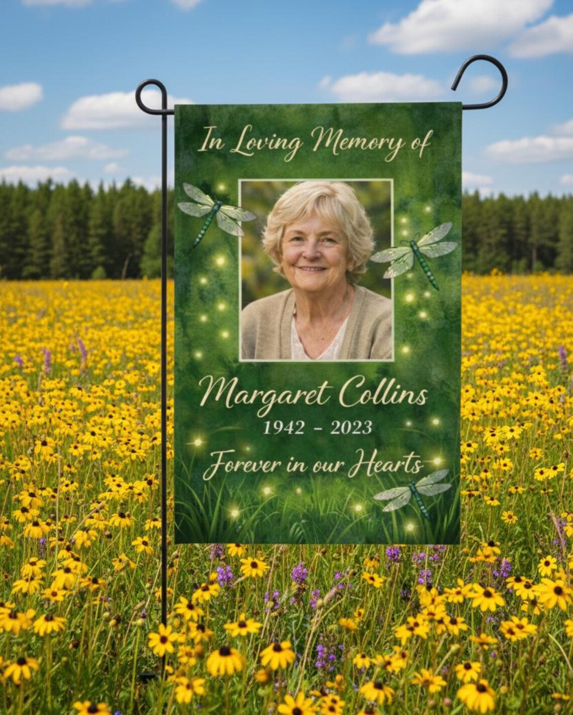 Custom Memorial Flag, in Loving Memory of Banner, Photo in Memory of ...