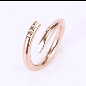 Luxury Classic Nail Ring Designer Ring Fashion Unisex Cuff Ring Couple Bangle Gold Ring