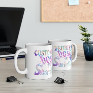Custom text ceramic coffee mug 11oz personalized mug custom word white mug perfect gift for her, gift for him, personalized gift