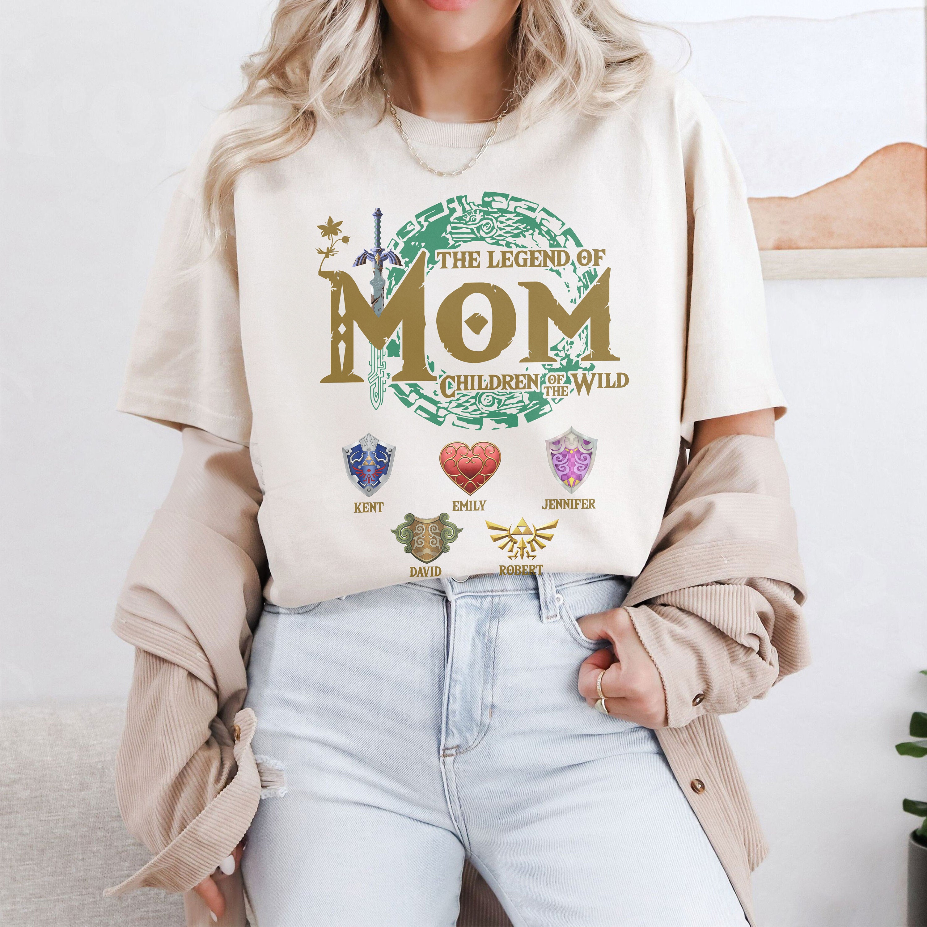 Personalized The Legend Of Mom T-Shirt, Zelda Mom Shirt, Zelda Link Shirt