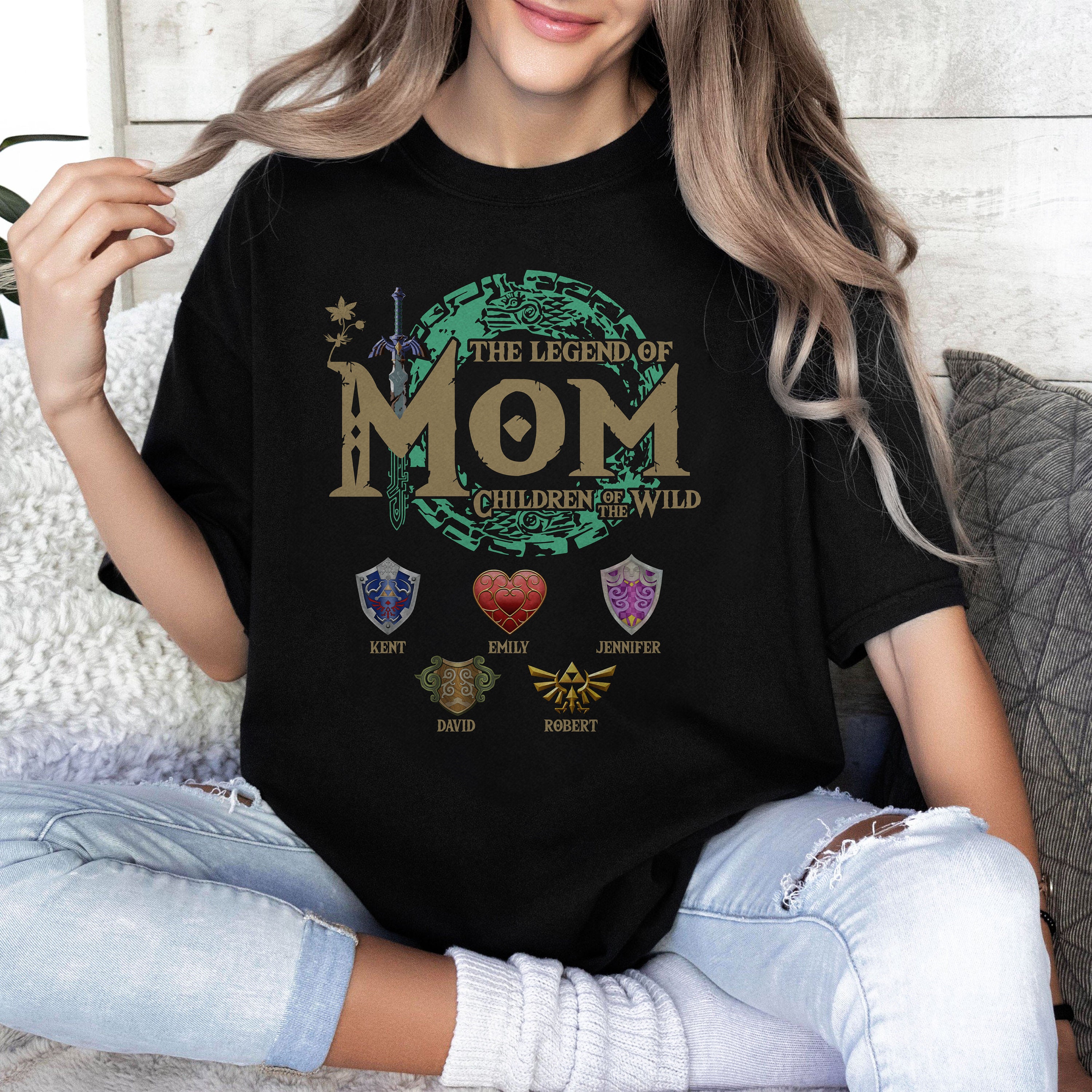 Personalized The Legend Of Mom T-Shirt, Zelda Mom Shirt, Zelda Link Shirt