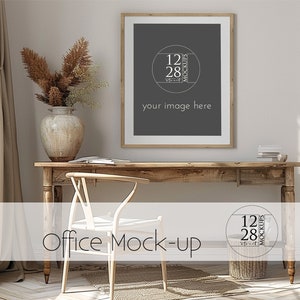 Office Frame Mockup, Office mockup, Mockup for office art, Mockup for frame, wall art mockup, Smart Object, psd mockup, frame mockup MU120
