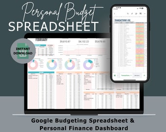 Google Sheets Budget Planner – Personal Finance Dashboard for Effective Money Management