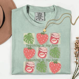 Teacher summer funny trendy fruit shirt for educators end of school year gift idea Comfort Colors teacher tshirt cute back to school apparel