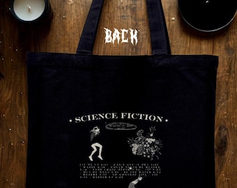 Science Fiction Brand New band cotton Canvas Tote Bag: Eco-Friendly Shopper