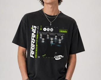 ARIRANG BTS Tour Shirt, Y2K Streetwear Concert Tee