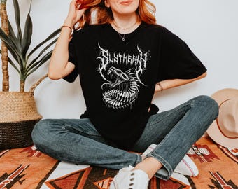 Wizard School House Shirts, Slytherin Shirt, Movie Bookish Shirt