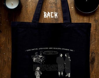 TDAGARIM Brand New Band Tote Bag: Emo Music Concert Cotton Canvas Purse