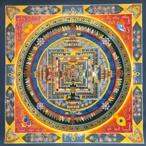 Kal Chakra Mandala Tibetian Hand Painting
