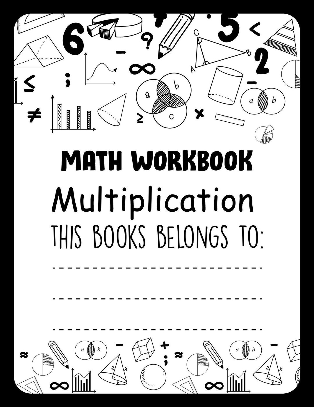 Printable Multiplication 100 Day Math Workbook for Kids, Ready Made