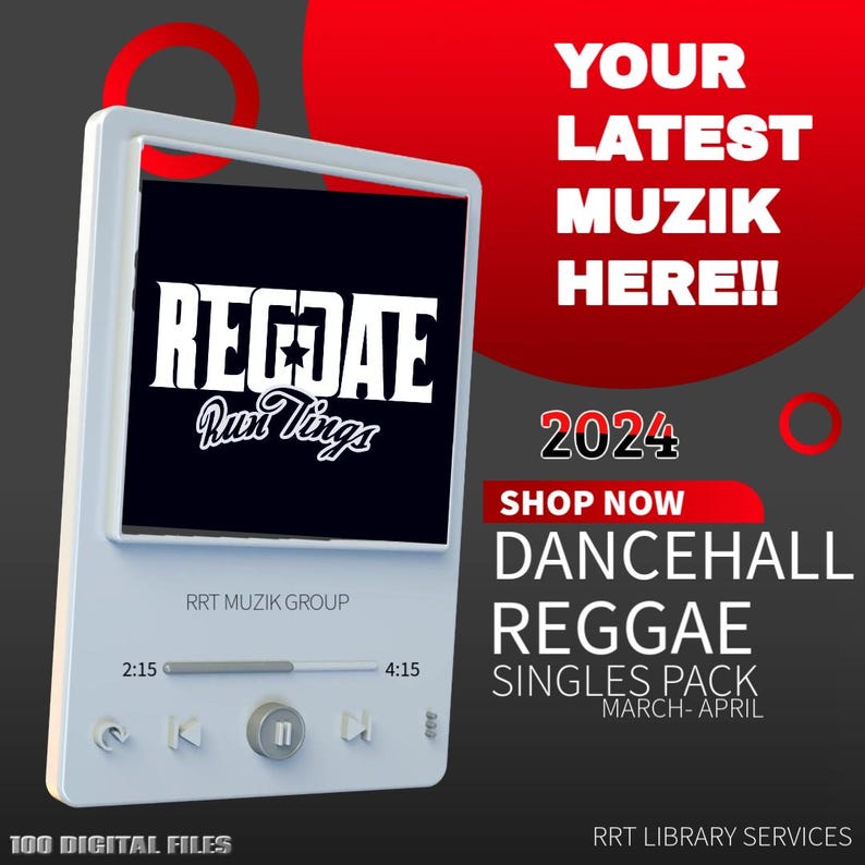 2024 Dancehall & Reggae Singles 100 Pack [mar-apr] - Etsy