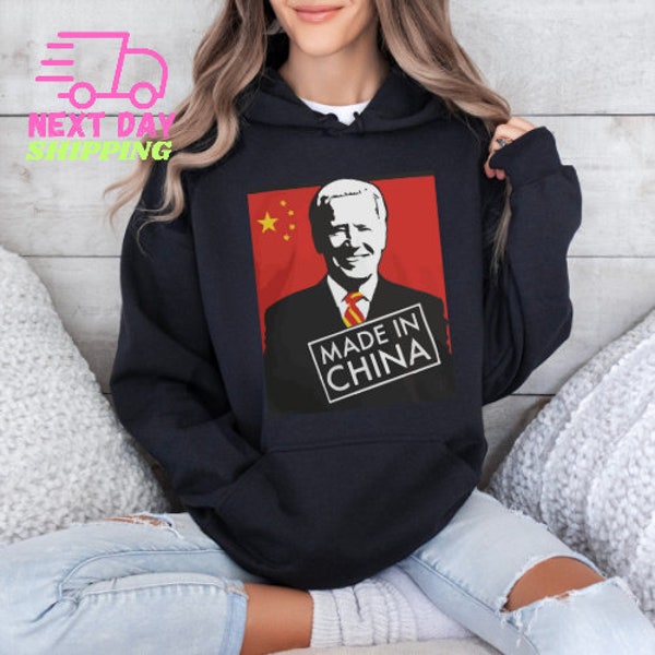 Biden Made in China Sweatshirt, Election Sweatshirt, Election Gift, Trump Sweatshirt, Democrats Shirt, Republican Hoodie, American Sweater