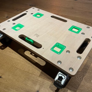 デジタル DXF ファイル: Systainer ホルダーが組み込まれた搬送ローラー ボード