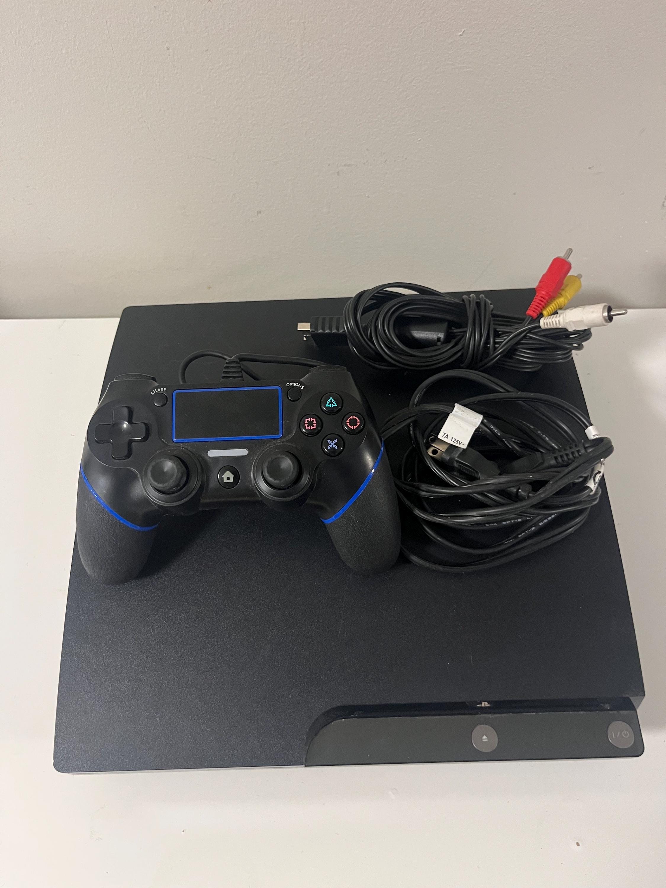 Sony PlayStation 3 Slim Console PS3 CECH-2001A with Av and Power Cable ,