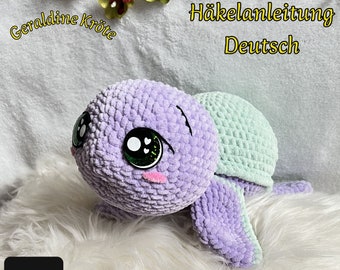 Crochet pattern turtle Geraldine PDF German