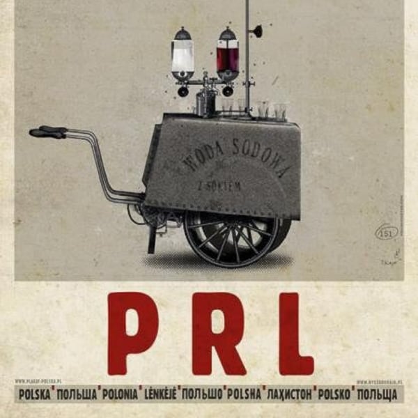 PRL Original 2018 Polish poster by Ryszard Kaja Poland 98x68 Pilska Szkola Plakatu saturator