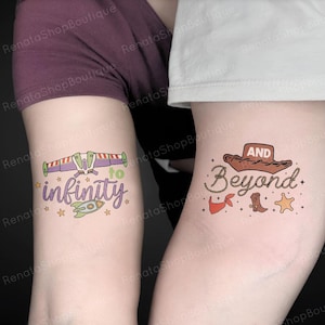 Matching Infinity Temporary Tattoos for Couples, Couple Infinity Tattoo for Boyfriend Girlfriend , Anniversary Tattoo for Husband and Wife