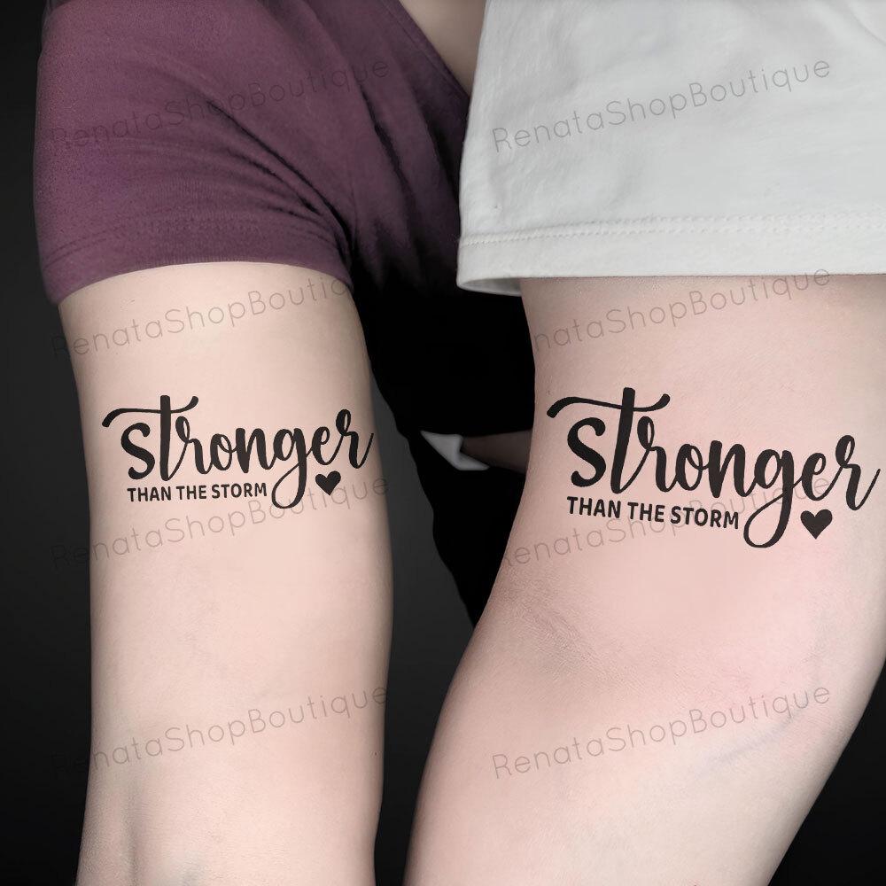 Strong Woman Fighter Symbol Tattoo