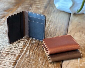 Men Leather Wallet, Men leather Card Holder, Bifold Leather wallet, Gift for Him