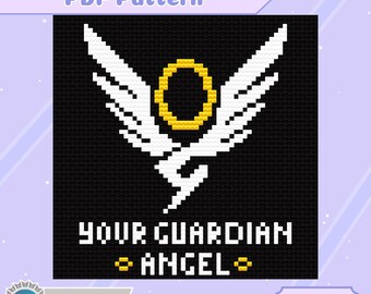 Your Guardian Angel | Mercy |  Overwatch Cross Stitch Pattern | Medium | 6 Inch Hoop | Beginner| PDF Pattern |