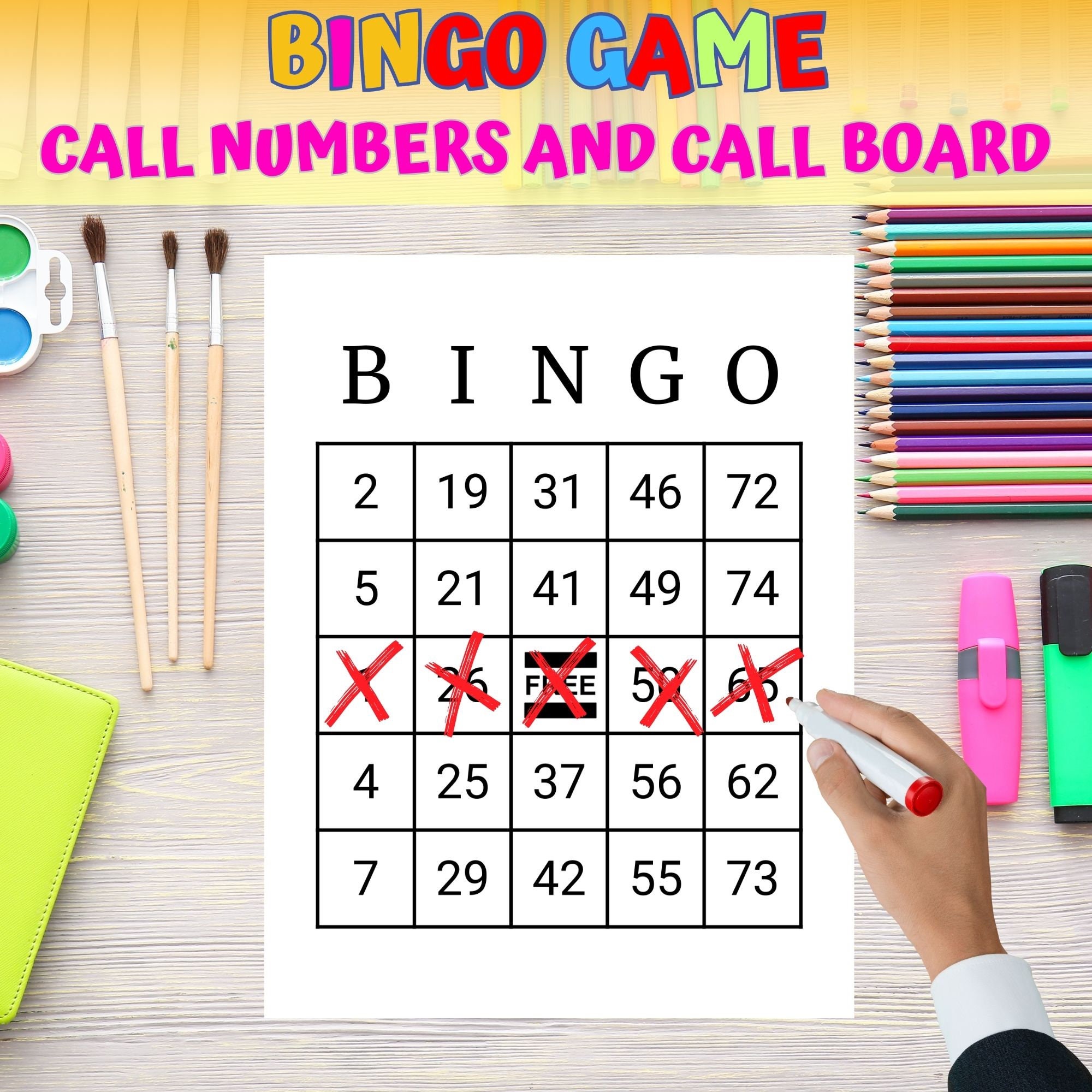 100 Printable Bingo Cards for All Ages | Easy 1-75 Call Game | Game for ...