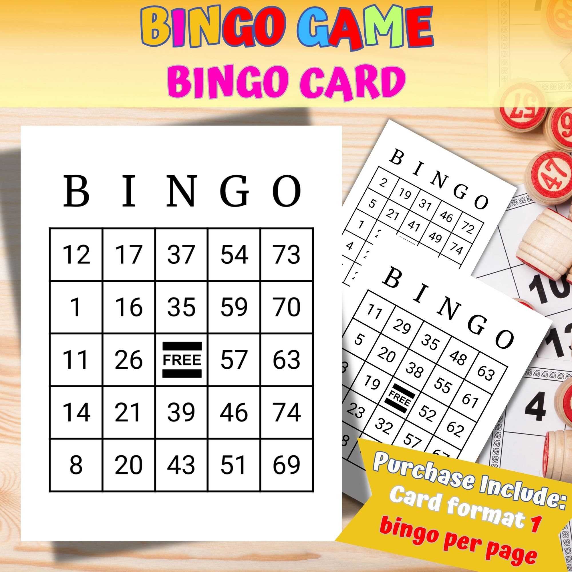 100 Printable Bingo Cards for All Ages | Easy 1-75 Call Game | Game for ...