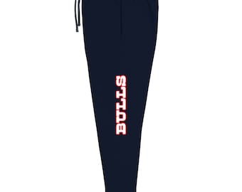 Bulls word red and white chicago Unisex Joggers